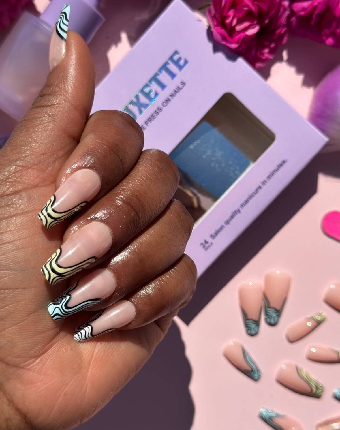 CORA - Premium press-on nails from JEAUXETTE - Just $5.99! Shop now at Jeauxette Beauty