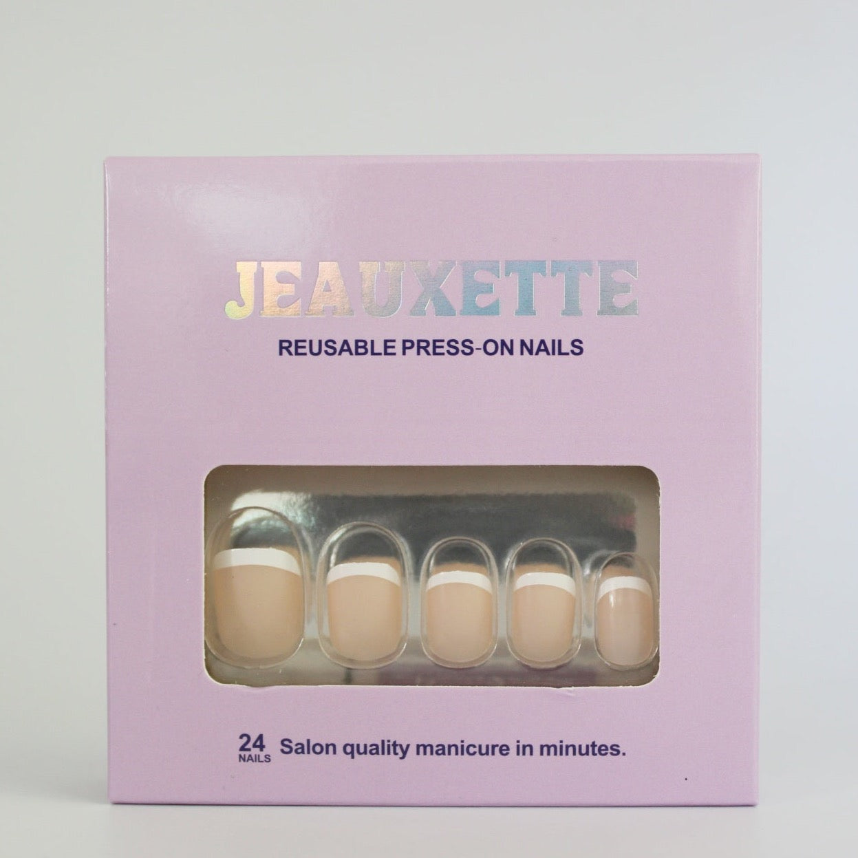 Jeauxette reusable press-on nails packaging