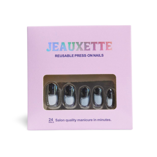 Edgy Gunmetal Chrome Nails: A Trendy and Daring Look Jeauxette Beauty