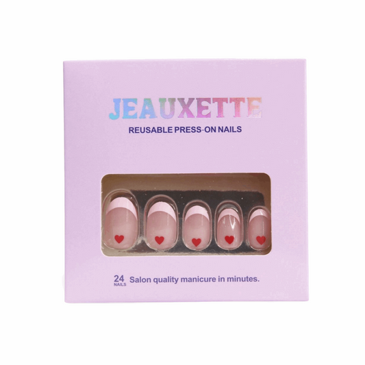 AMORE - Premium press-on nails from JEAUXETTE - Just $11.99! Shop now at Jeauxette Beauty
