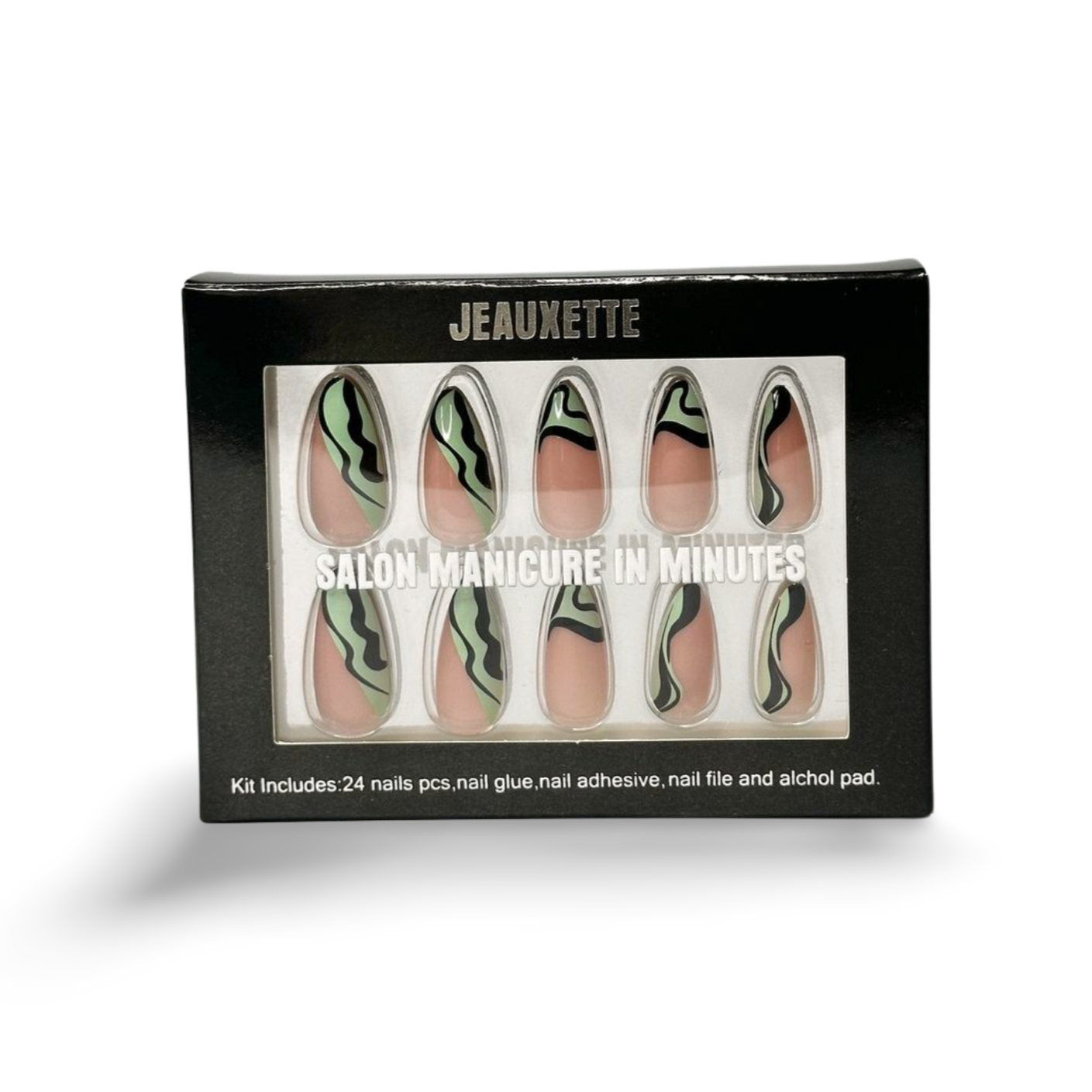 JADE - Premium press-on nails from JEAUXETTE - Just $19.99! Shop now at Jeauxette Beauty