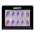 VIOLET PRESS-ON NAILS KIT
