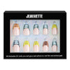 Box of Jeauxette nail art set with various nail designs on a white background